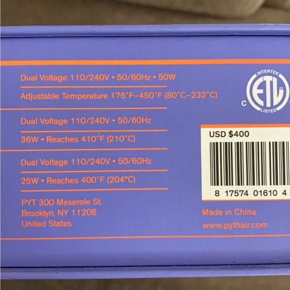 NEW PYT professional styling set ORANGE - Picture 5 of 9